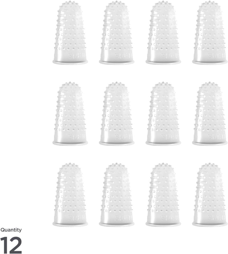 Sortkwik Lee Micro Gel Fingertips - Small Size 11, 0.56" Diameter for Easier Paper Handling, Paper Cut Prevention, and Handling Hot Glue, Clear and Durable Fingertips, 12 Finger Protectors - Image 3